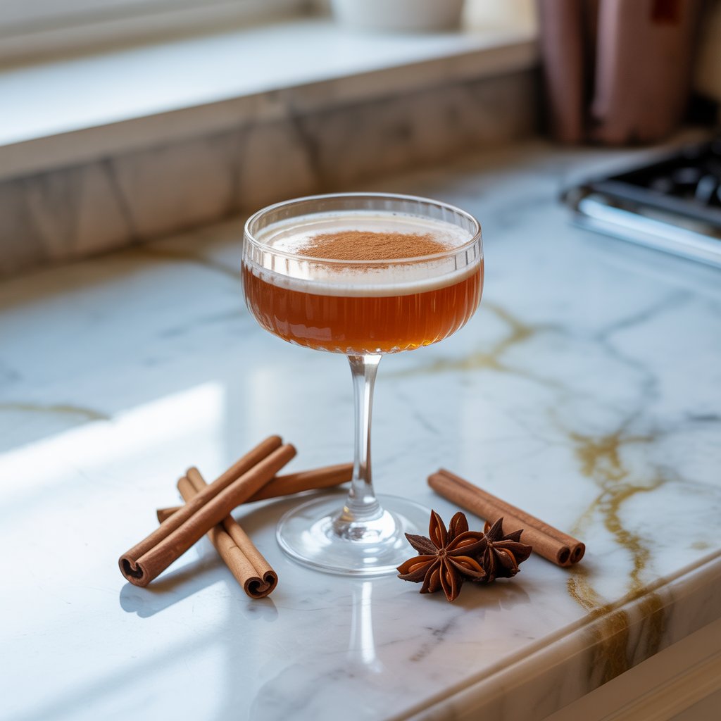 Cinnamon Whiskey Flip Cocktail Recipe