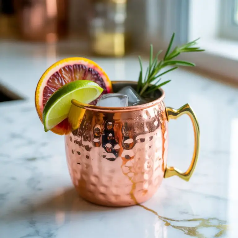 Spooky Citrus Mule with vodka Cocktail recipe