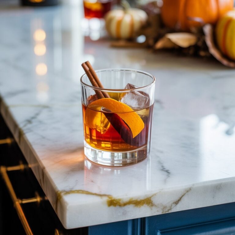Classic Halloween Old Fashioned Cocktail Recipe