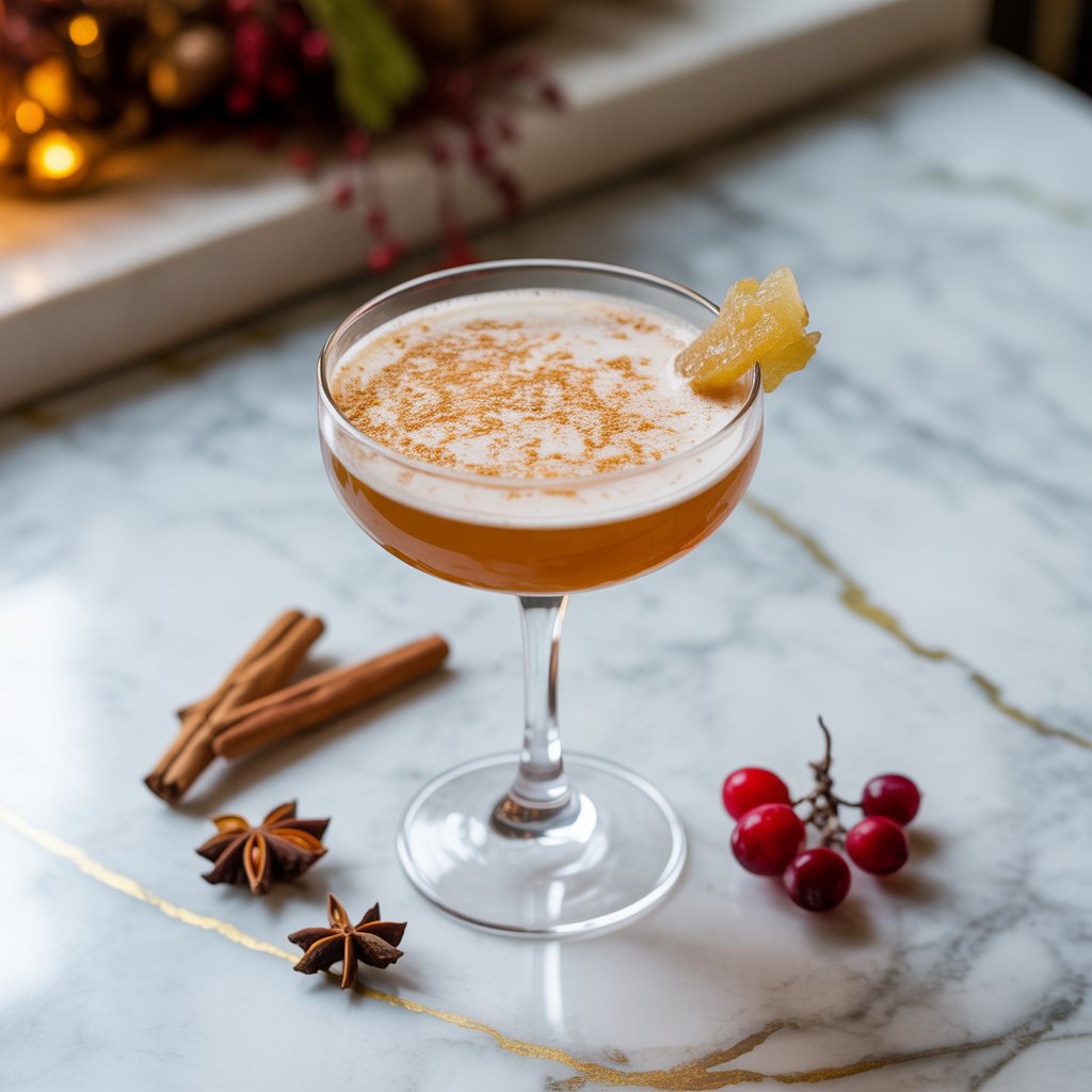 Gingerbread Vodka Flip