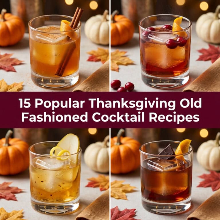 15 Popular Thanksgiving Old Fashioned Cocktail Recipes