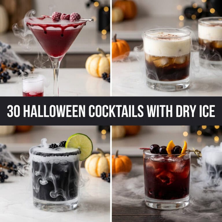 30 Halloween Cocktails with Dry Ice