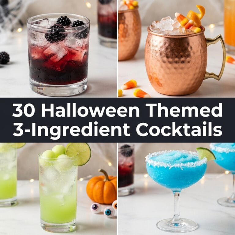 30 Halloween Themed 3-Ingredient Cocktails