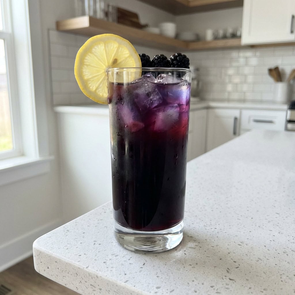 Black Magic Lemonade Mocktail Recipe