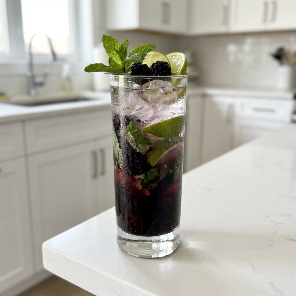 Black Magic Mojito Mocktail Recipe