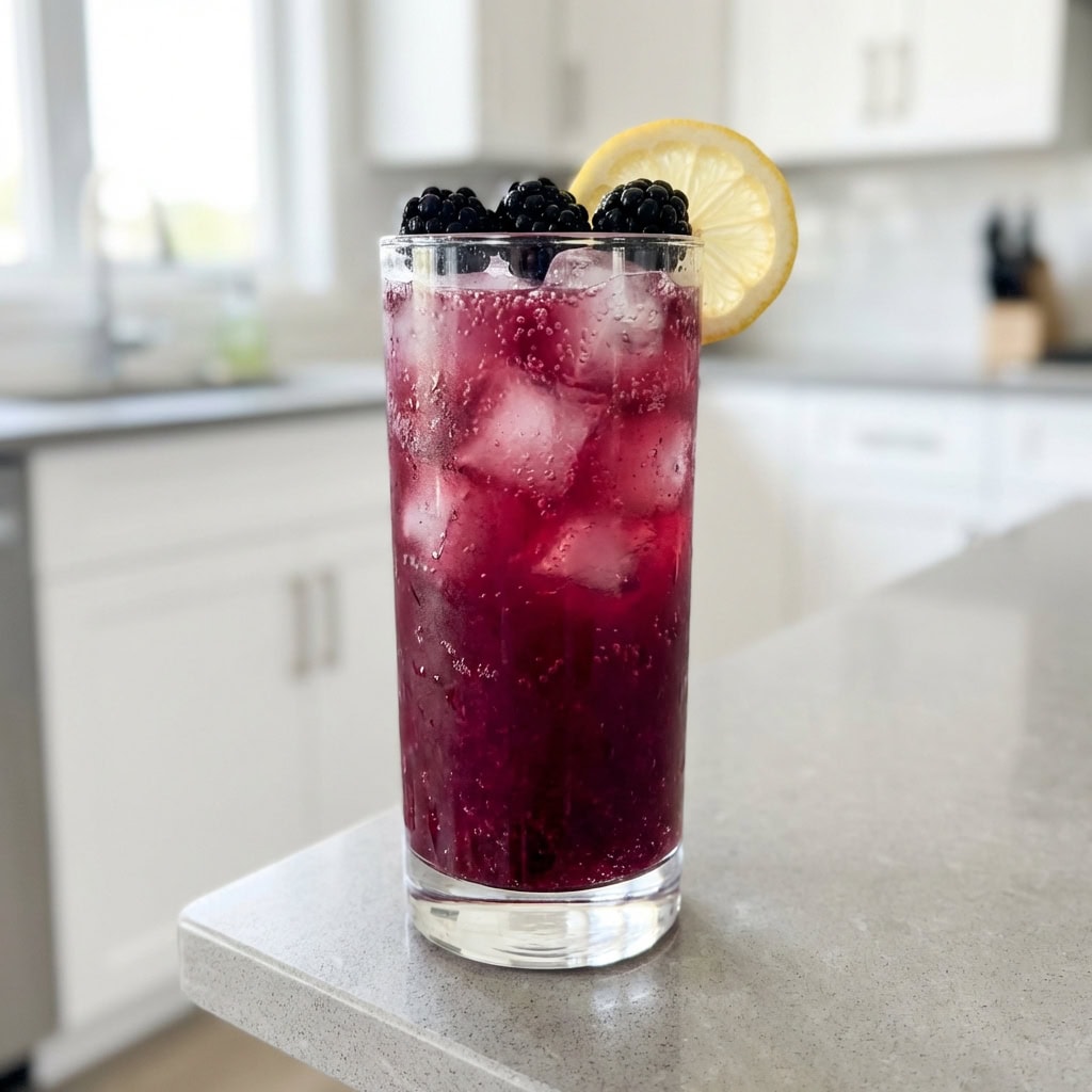 Blackberry Lemonade Punch Mocktail Recipe