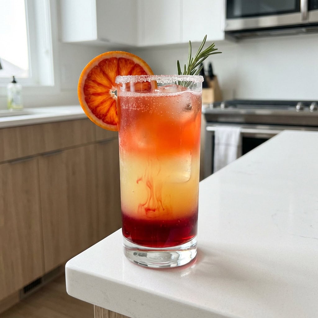 Blood Orange Sunrise Mocktail Recipe