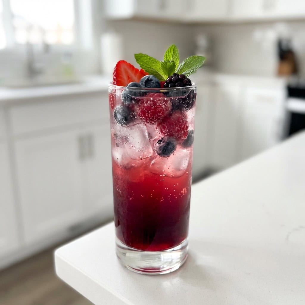 Bloody Berry Lemonade Mocktail Recipe