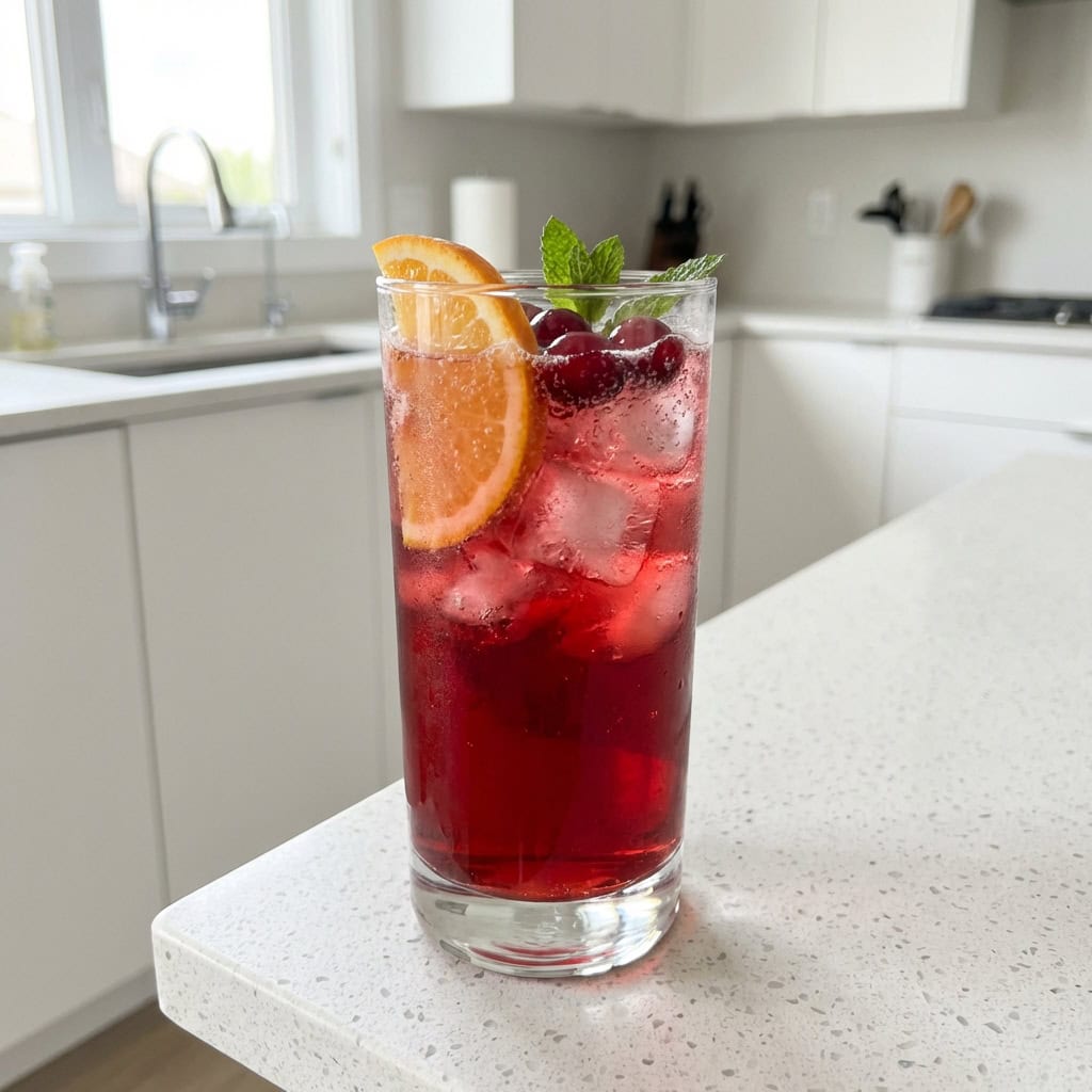 Bloody Cranberry Cooler Mocktail Recipe