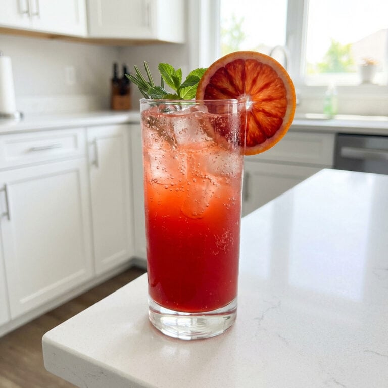Bloody Orange Soda Punch Mocktail Recipe