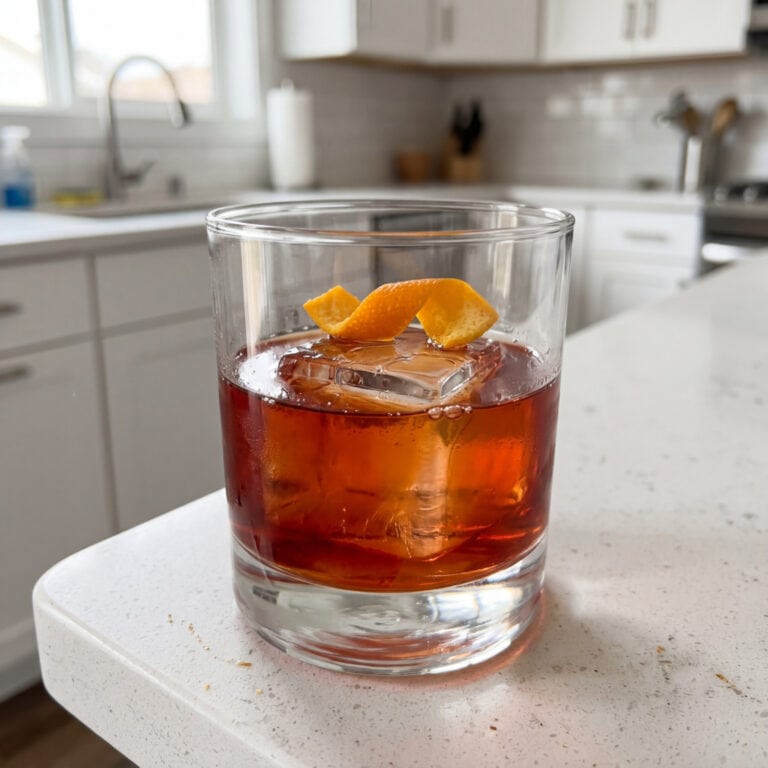 Bourbon Maple Boulevardier Cocktail Recipe