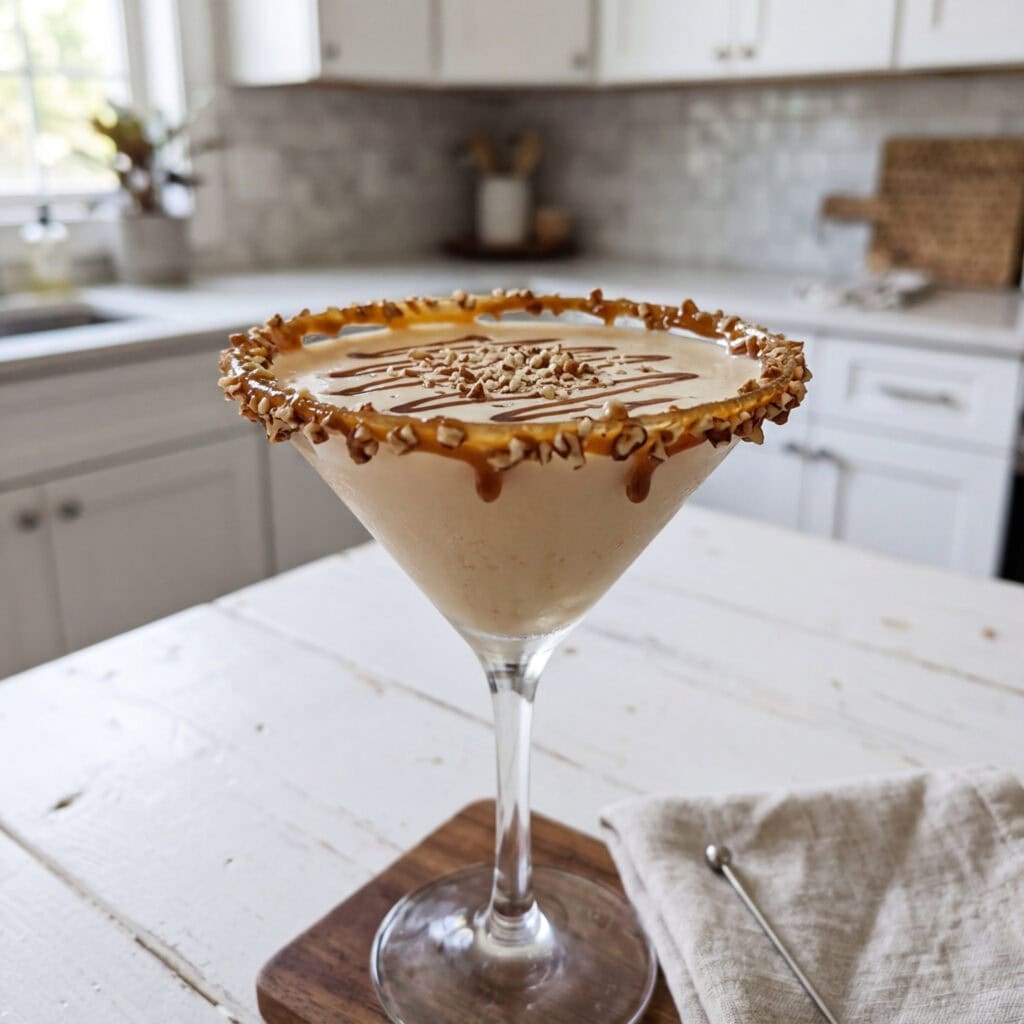 Bourbon Pecan Pie Martini Cocktail Recipe