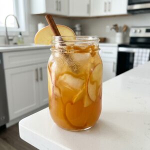 Caramel Apple Cider Punch Mocktail Recipe