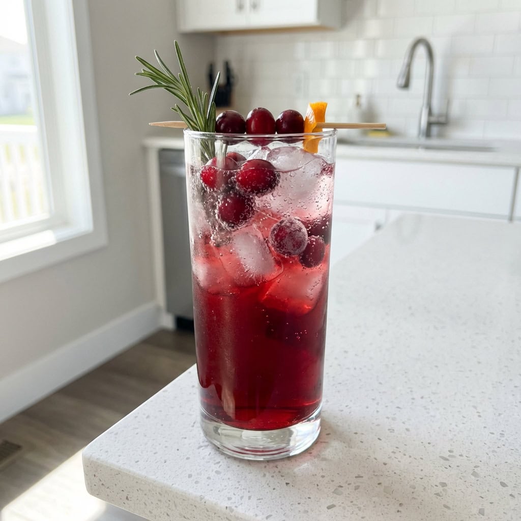 Cauldron Cranberry Sparkler Mocktail Recipe