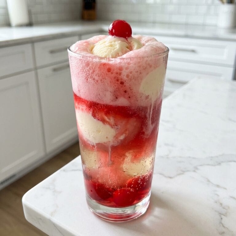 Cherry Vanilla Float Mocktail Recipe