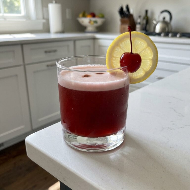 Chilling Cherry Whiskey Sour Cocktail Recipe