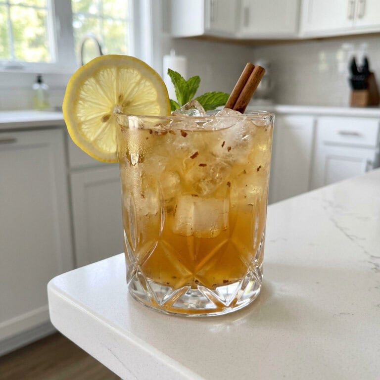 Cinnamon Maple Bourbon Smash Cocktail Recipe