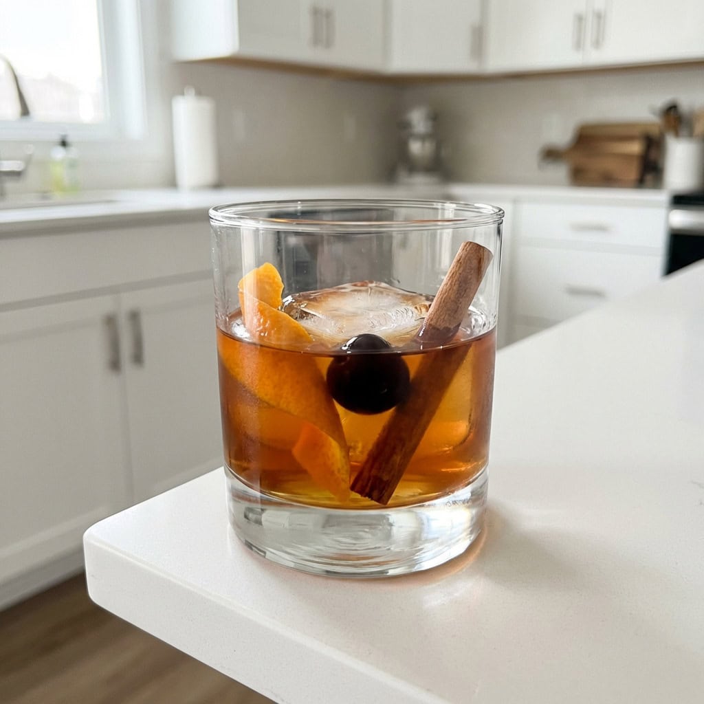 Cinnamon Maple Old Fashioned Cocktail Recipe