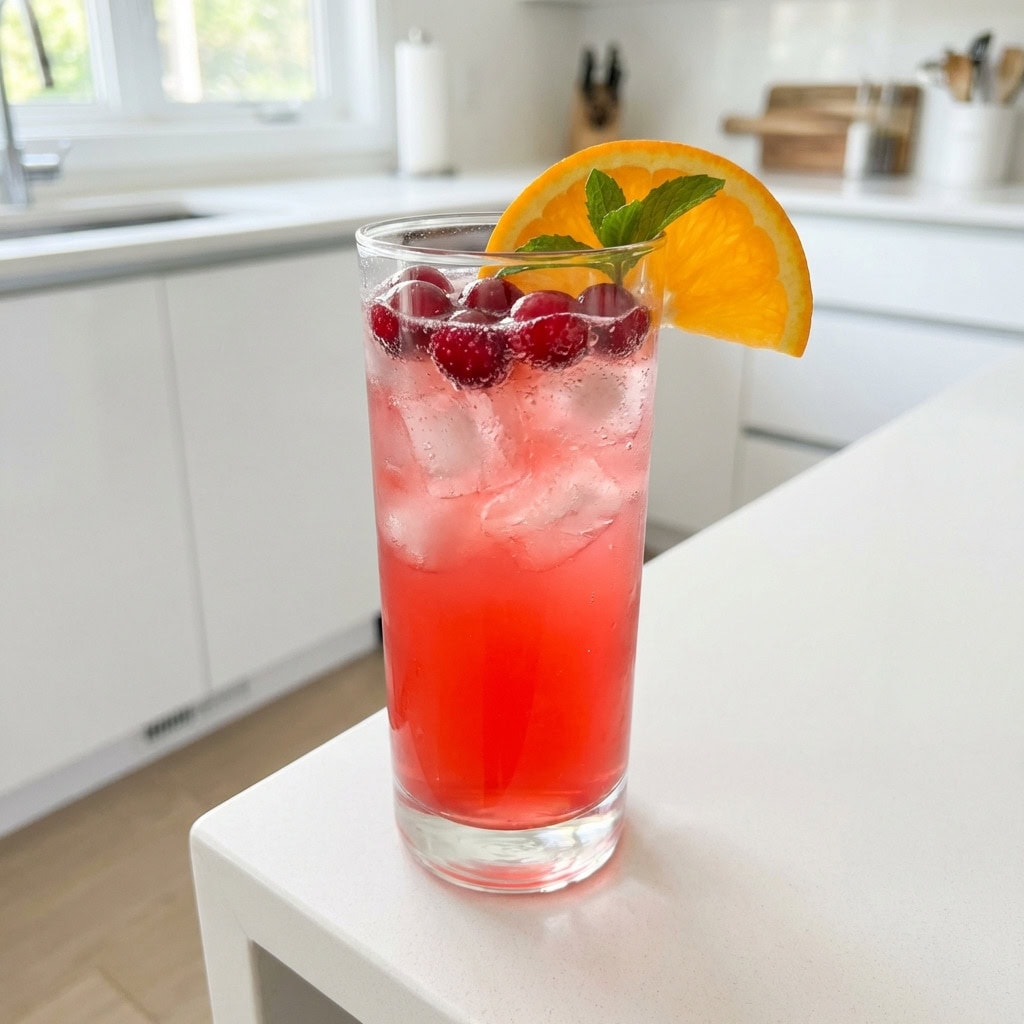 Cranberry Orange Sparkler Cocktail Recipe