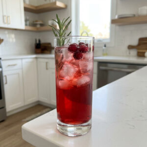 Cranberry Rosemary Gin Spritz Cocktail Recipe