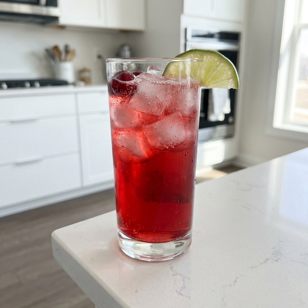 Cranberry Vodka Fizz Cocktail Recipe