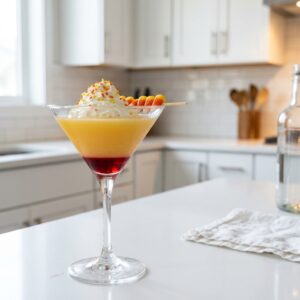Creepy Candy Corn Punch Cocktail Recipe