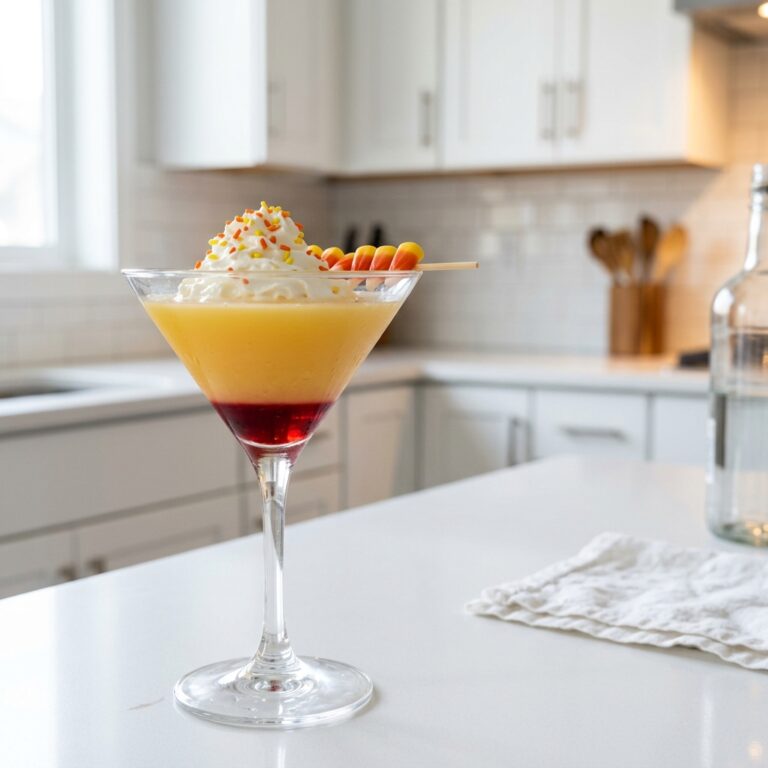 Creepy Candy Corn Punch Cocktail Recipe