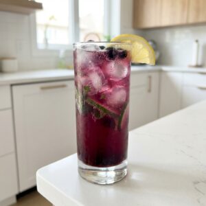 Elderflower Blackcurrant Cooler Mocktail Recipe