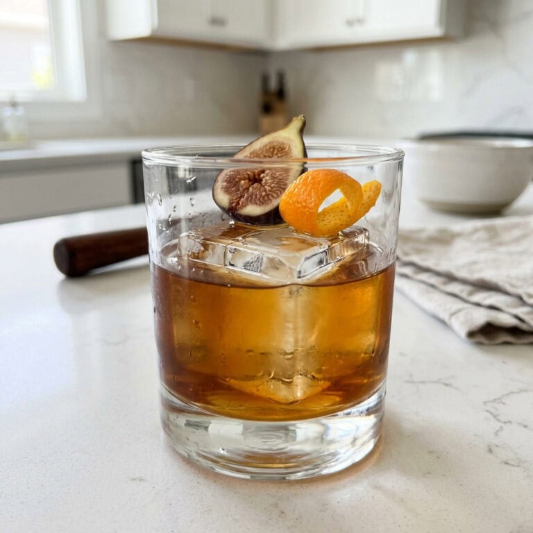 Fig and Bourbon Old Fashioned Cocktail Recipe
