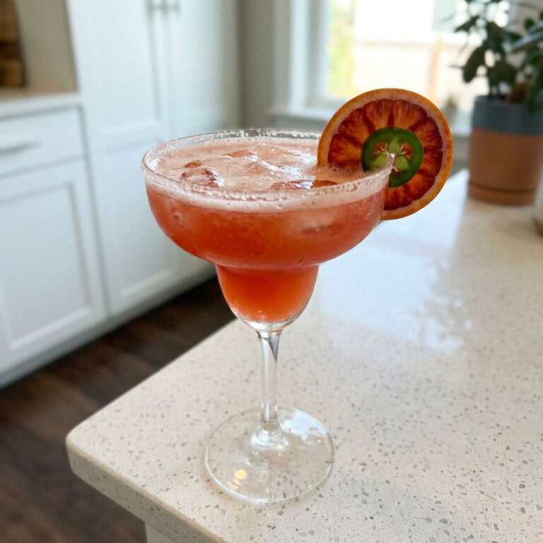 Foggy Blood Orange Margarita Cocktail Recipe
