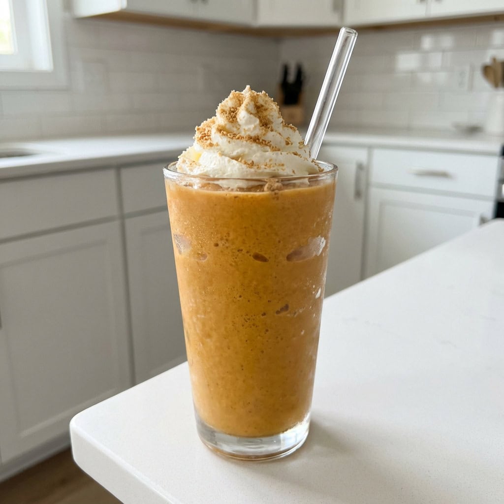 Frozen Pumpkin Pie Shake Mocktail Recipe