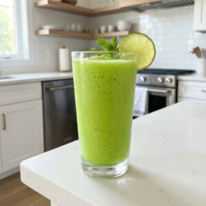 Ghost Glow Green Smoothie Mocktail Recipe