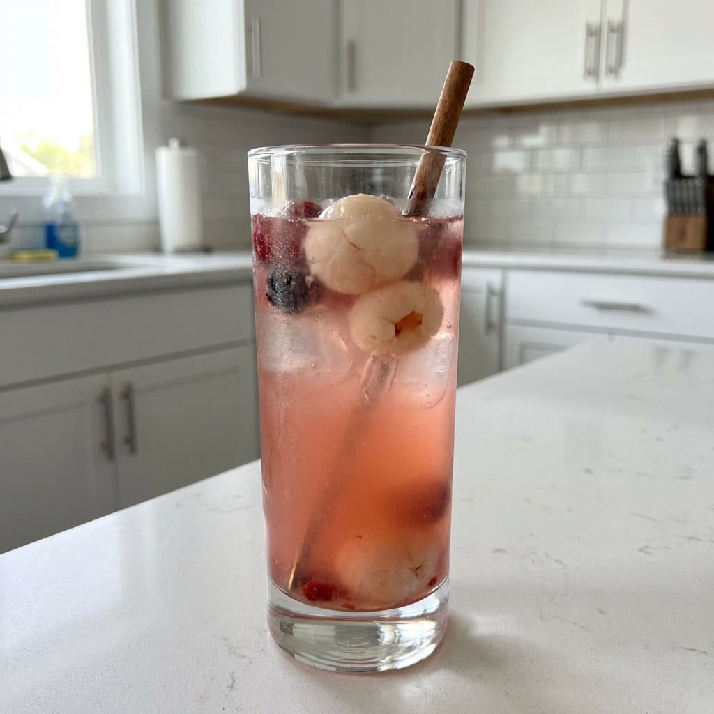 Ghost Punch with Lychee Mocktail Recipe