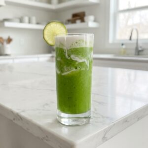 Ghostly Green Smoothie Mocktail Recipe