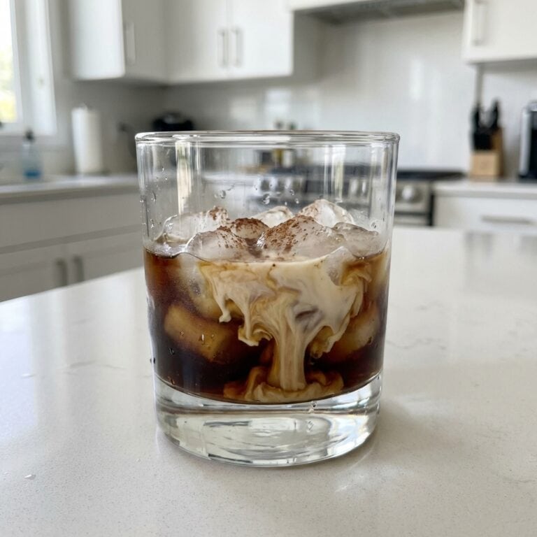 Ghostly White Russian with Coffee Liqueur Cocktail Recipe