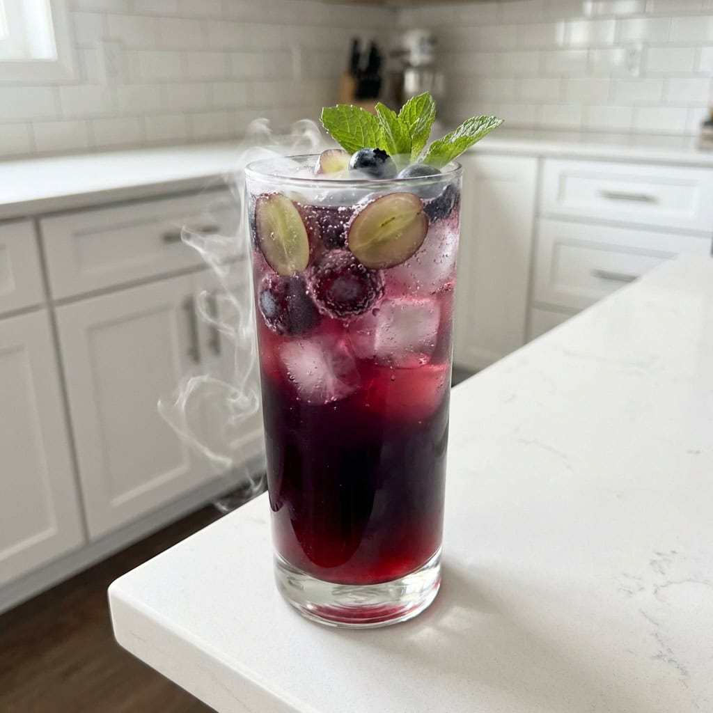 Ghoulish Grape Juice Mocktail Recipe
