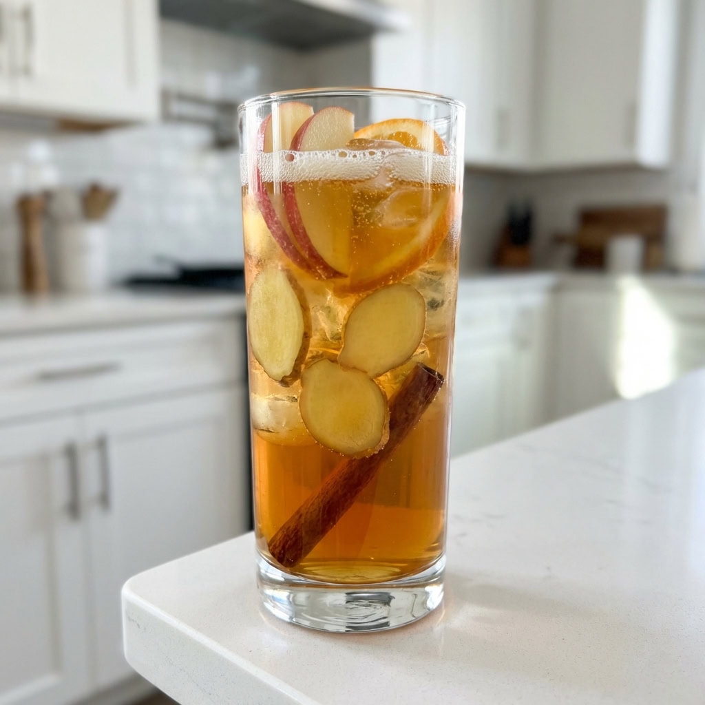 Ginger Apple Cider Mocktail Recipe
