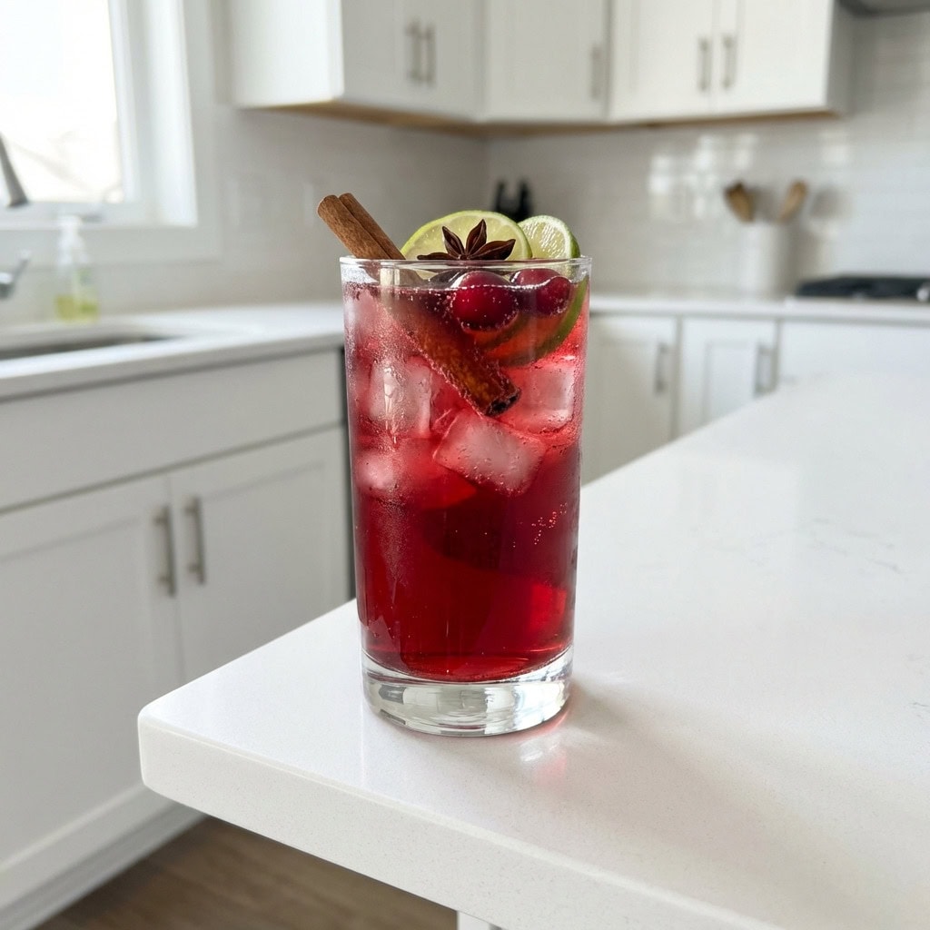 Ginger Beer and Cranberry Punch Cocktail Recipe