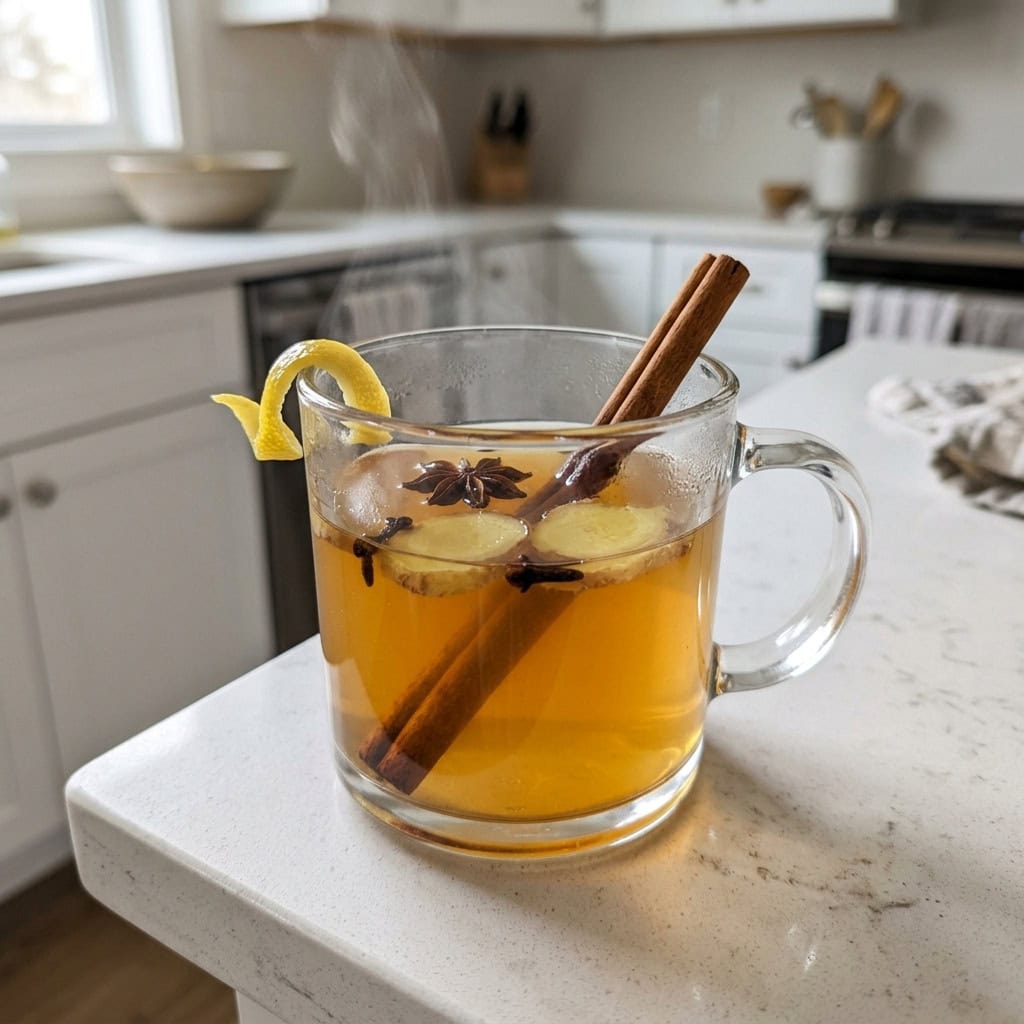 Ginger Bourbon Toddy Cocktail Recipe