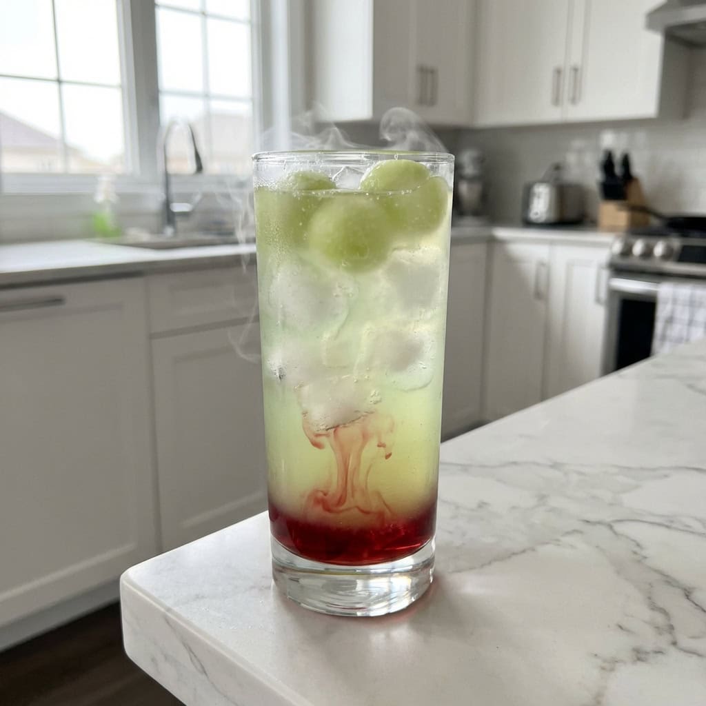 Haunted Honeydew Punch Mocktail Recipe