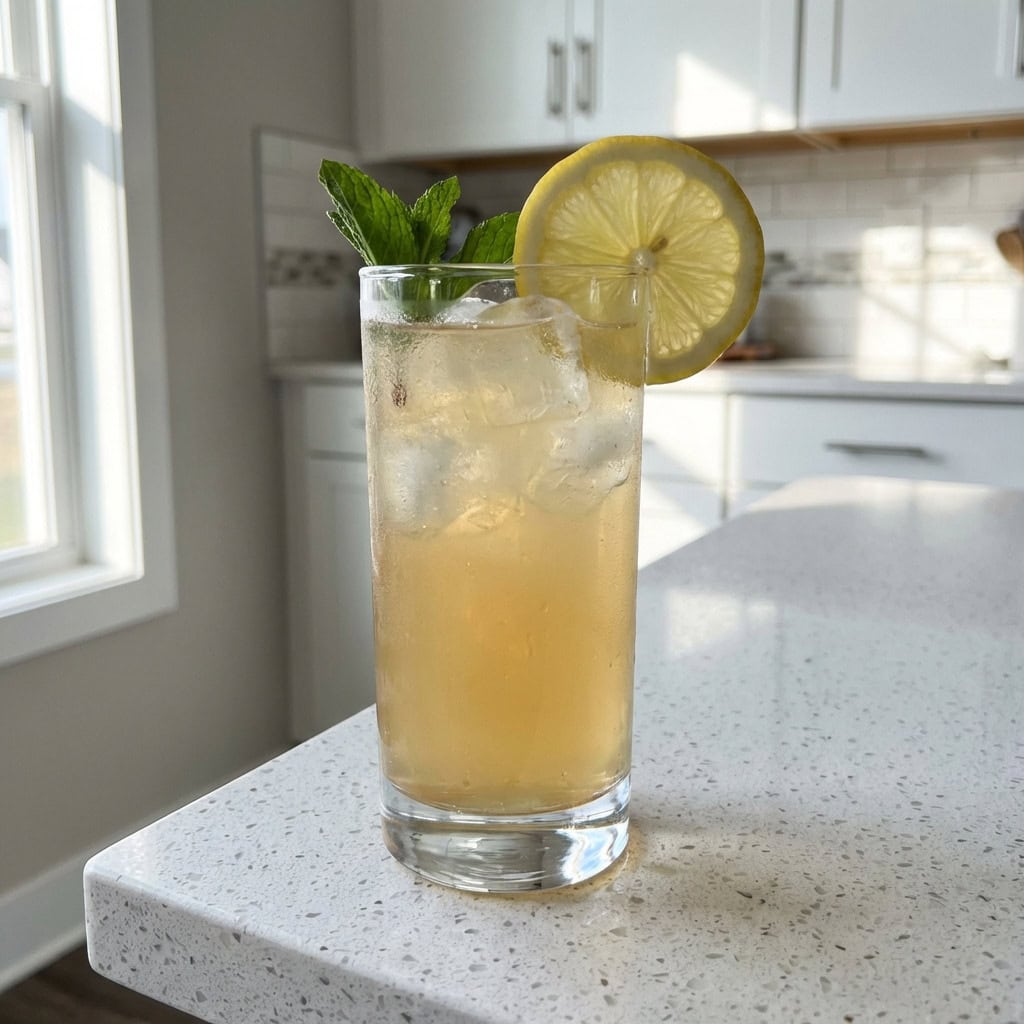 Honey Bourbon Vodka Lemonade Cocktail Recipe