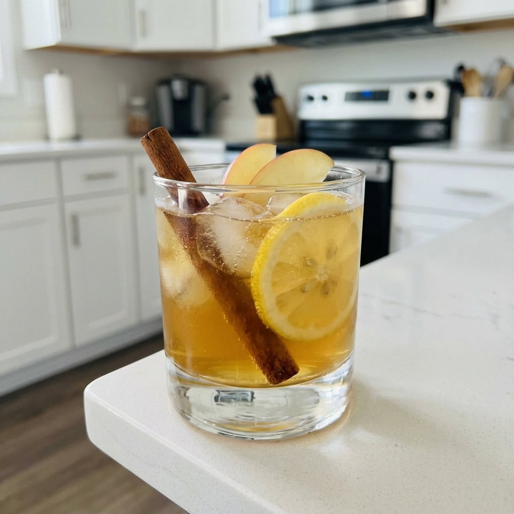 Maple Bourbon Cider Punch Cocktail Recipe