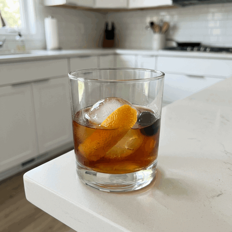 Maple Bourbon Old Fashioned Cocktail Recipe
