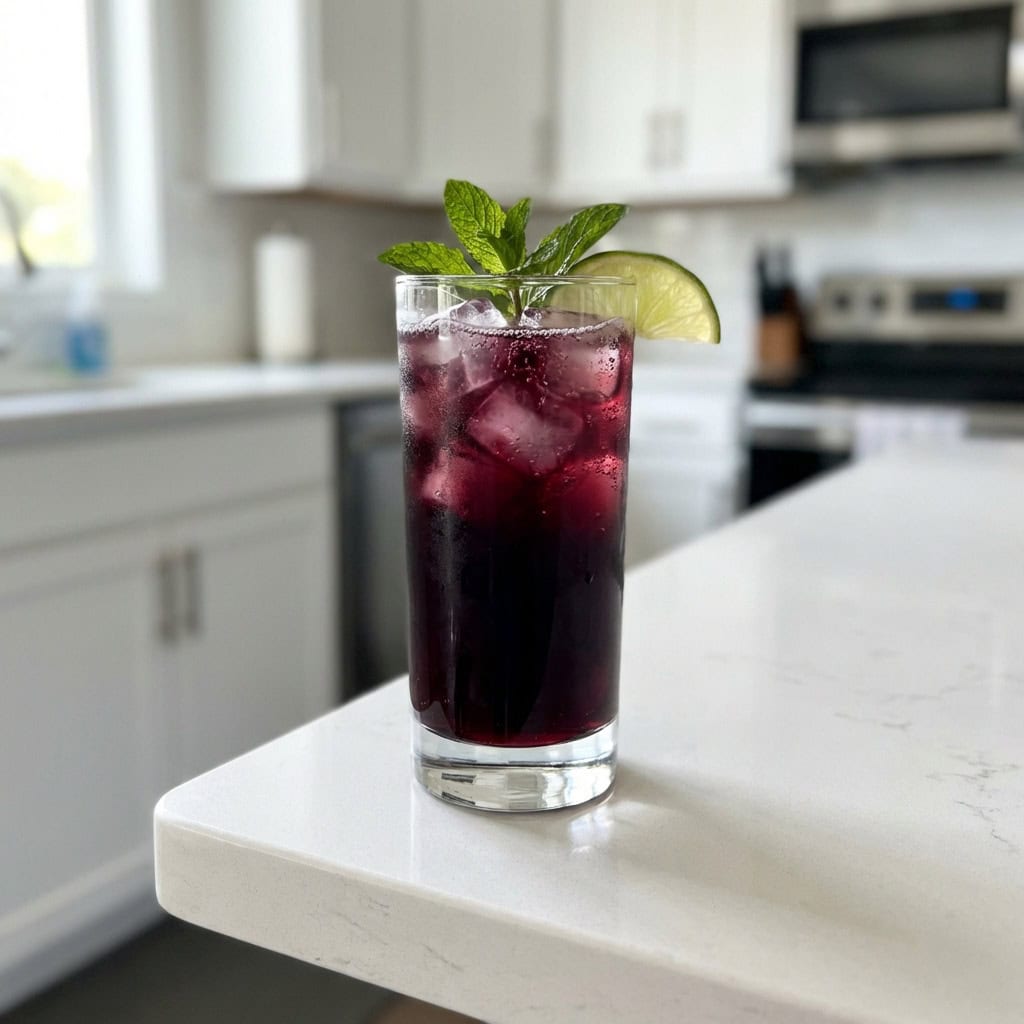 Midnight Blackcurrant Mocktail Recipe