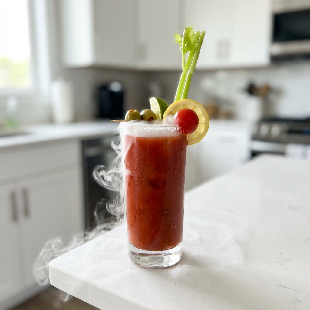 Monster Mash Bloody Mary with Dry Ice Cocktail Recipe