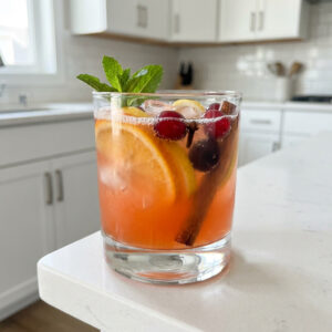 Orange Clove Vodka Punch Cocktail Recipe