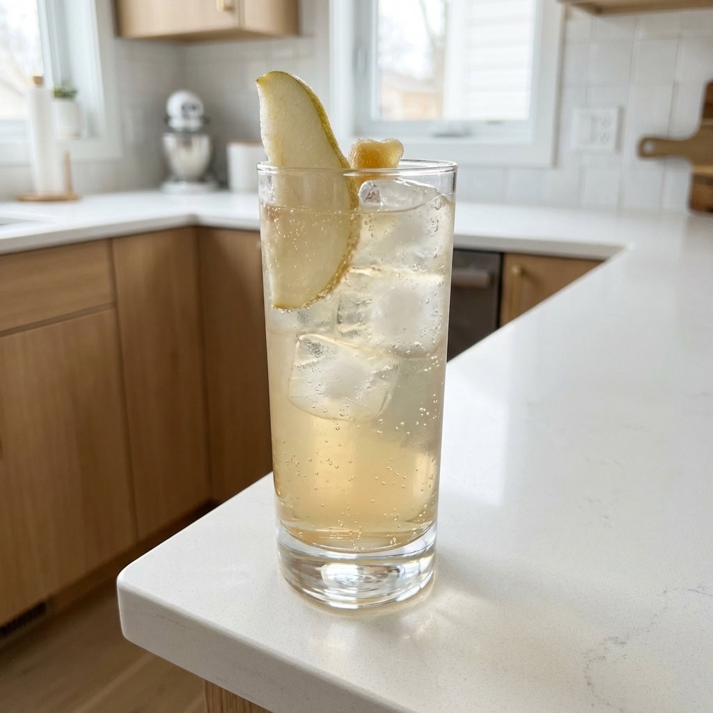 Pear and Ginger Spritz Cocktail Recipe