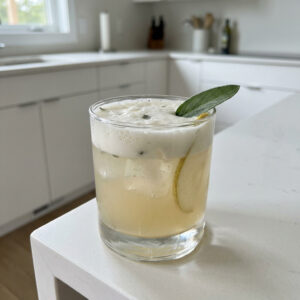 Pear and Sage Fizz Cocktail Recipe