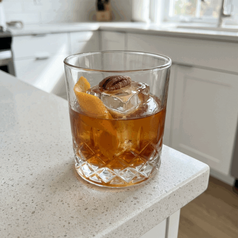 Pecan Old Fashioned Cocktail Recipe