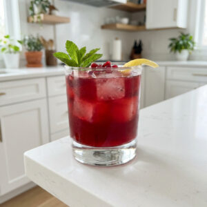 Pomegranate Whiskey Smash Cocktail Recipe